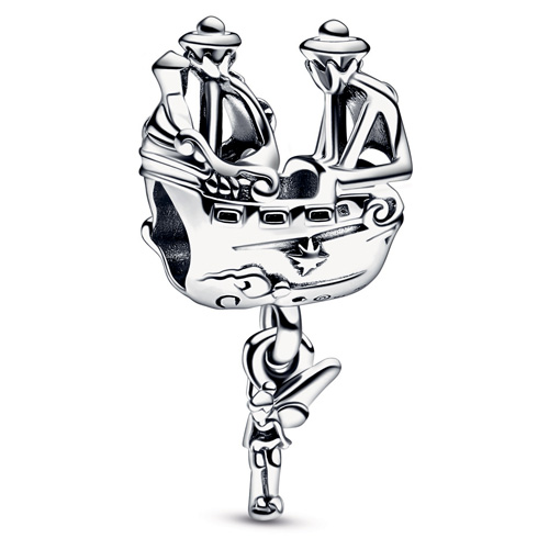 Pandora Disney Tinker Bell and Captain Hook Pirate Ship Charm :: Disney  Charms 792521C00 :: Authorized Online Retailer