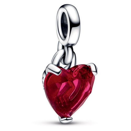 Pandora ME Broken Heart Mini Dangle Charm, Sterling silver