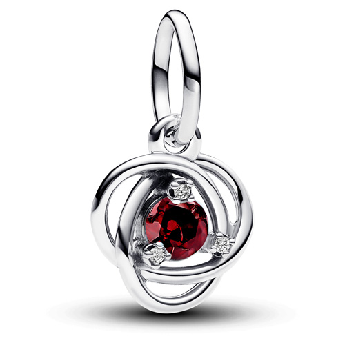 thumbnail image 2 of Birthstone Dangle Charms - Mother Daughter Heart Leaf Designs For Bracelets & Jewelry 2 of 10