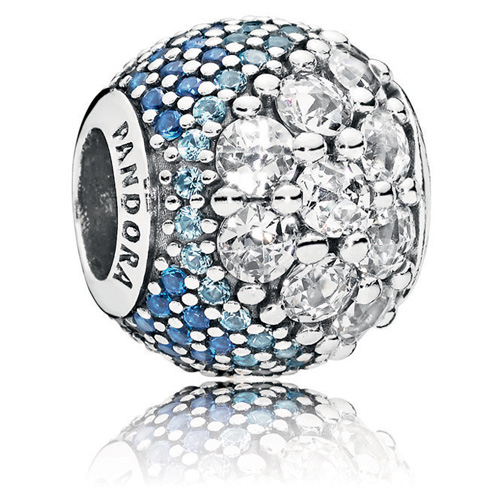 Enchanted Pave Charm with Blue Crystal