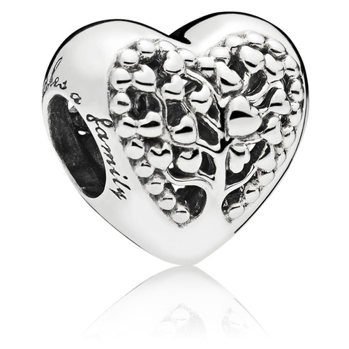 Retired Pandora Flourishing Hearts Tree of Charm :: Silver Charms 797058 :: Authorized Retailer