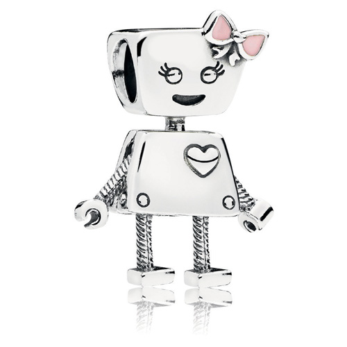 Robot Charm Sterling Silver Robot Charm Sterling Silver