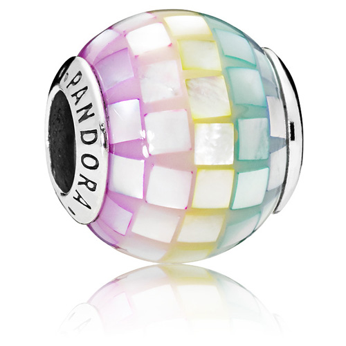 Retired Pandora Rainbow Mosaic Charm :: Gems with Sterling Retired Pandora Rainbow Mosaic Charm :: Gems with Sterling