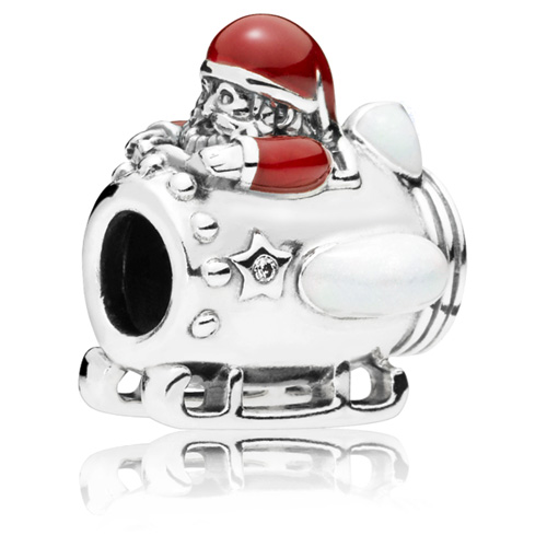 Details about  / Santa on his sleigh sterling silver charm .925 x 1 Christmas charms