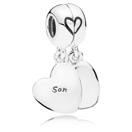 Mother and Son Love Split Dangle