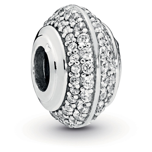 Retired Pandora Sparkling Pave Spacer :: Spacers 798066CZ :: Authorized  Online Retailer