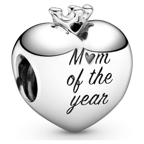 Mom of the Year Heart Charm
