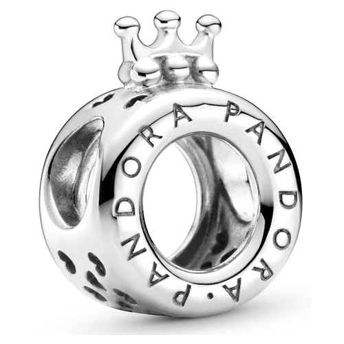 Logo and Crown Charm from Pandora Jewelry.  Item: 799036C00