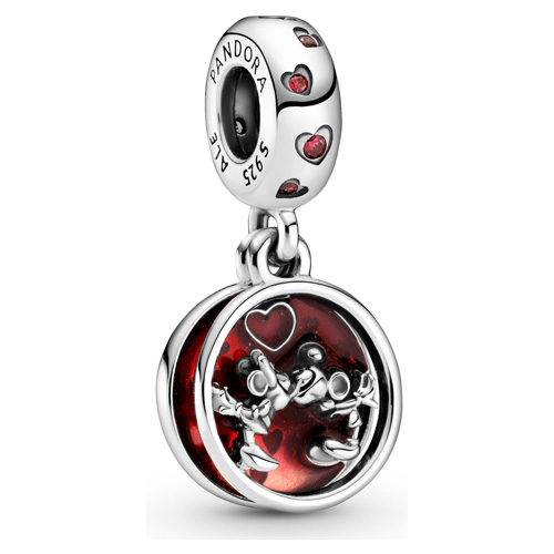 Disney Mickey and Minnie Mouse Love and Kisses Dangle
