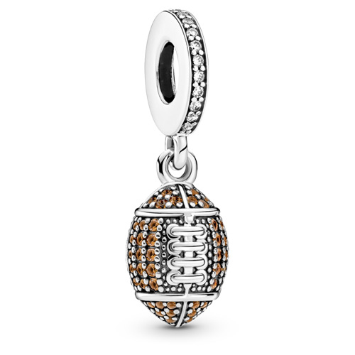 Pandora Football Dangle :: Gems Sterling Silver 799530C01 :: Authorized Online Retailer