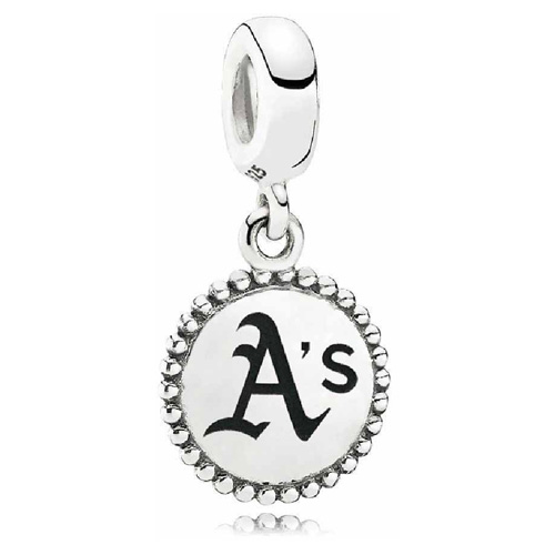 Oakland Athletics MLB Logo Dangle from Pandora Jewelry.  Item: USB791169-G020
