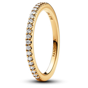 Gold Sparkling Band Ring