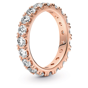 Sparkling Row Eternity Ring