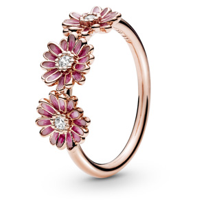 Pandora Rose ™ Pink Daisy Flower Trio Ring