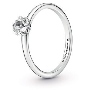 Celestial Sparkling Star Solitaire Ring