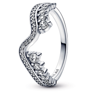 Sparkling Asymmetric Wave Ring