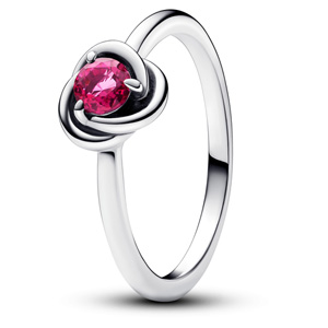 Pink Eternity Circle Ring