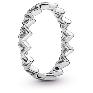 Freehand Hearts Ring
