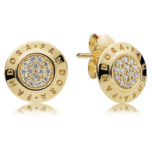 Pandora Shine ™ Logo Stud Earrings