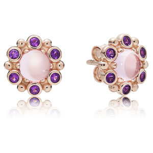 Pandora Rose Heraldic Radiance Stud Earrings