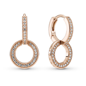 Sparkling Double Hoop Earrings