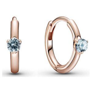 Pandora Rose ™ Light Blue Solitaire Huggie Hoop Earrings