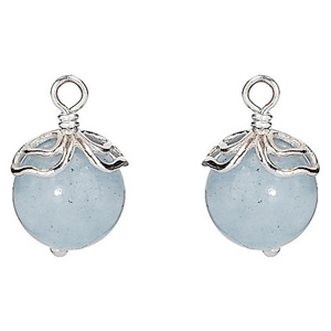 Retired Pandora Aquamarine Trinity Earring Charm Compose Earrings Aquamarine Trinity Earring Charm