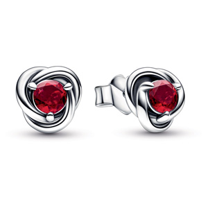 Pandora Heart Charm Hoop Earrings :: Earring Stories 292236C00