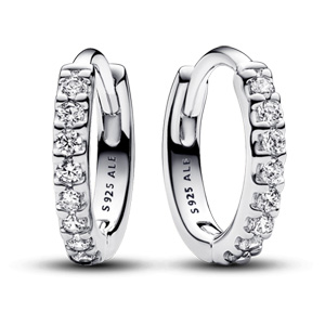 Sparkling Huggie Hoop Earrings