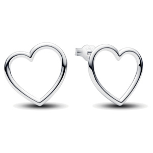 Front-facing Heart Stud Earrings