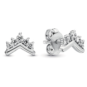 Tiara Wishbone Stud Earrings
