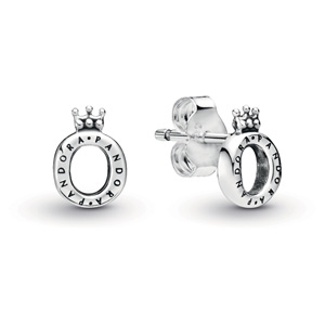 Polished Crown O Stud Earrings
