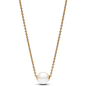 Gold Freshwater Pearl Necklace