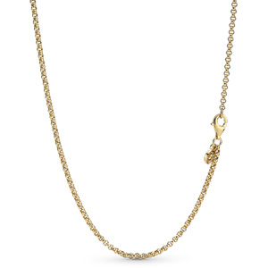 Gold Rolo Chain Necklace