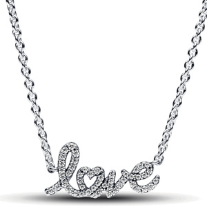 Sparkling Handwritten Love Necklace