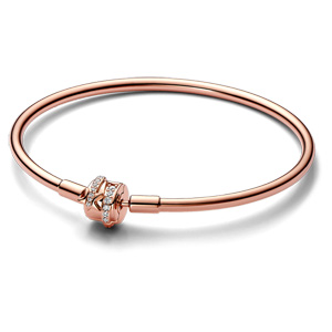 Rose Sparkling Shooting Star Clasp Bangle