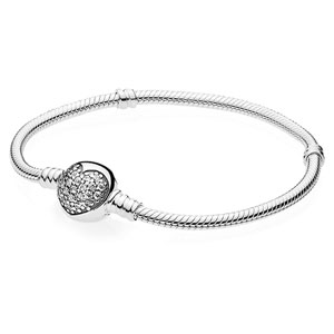 Pandora PANDORA SIGNATURE BRACELET WITH 14K GOLD CIRCLE AND CLEAR CZ -  590741CZ