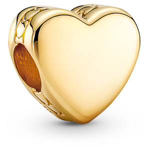 Gold Engravable Heart Charm
