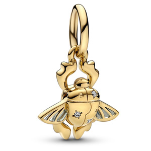 Gold Disney Aladdin Scarab Beetle Dangle