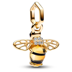 Gold Sparkling Bee Dangle