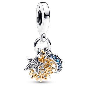 Two-Tone Celestial Triple Dangle