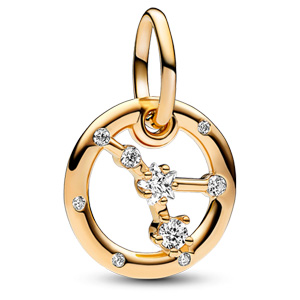 Gold Cancer Zodiac Dangle