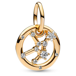 Gold Virgo Zodiac Dangle