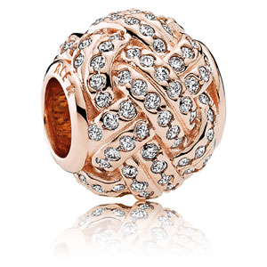 Pandora Rose Sparkling Love Knot Charm