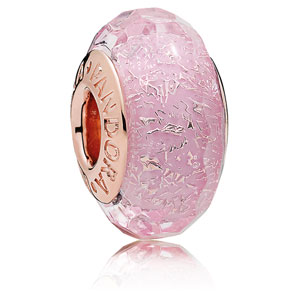 Pandora Rose Pink Shimmering Murano Glass Charm