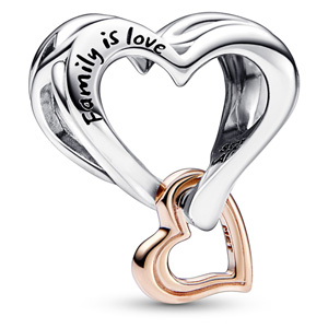 Openwork Infinity Heart Charm