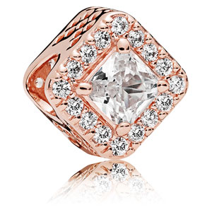 Pandora Rose Geometric Radiance Charm