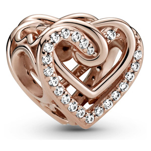 Pandora Rose ™ Sparkling Entwined Hearts Charm
