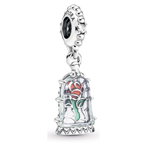 Disney Beauty and the Beast Enchanted Rose Dangle