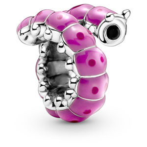 Cute Curled Caterpillar Charm